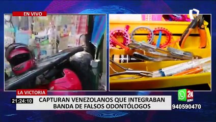 La Victoria: capturan a extranjeros que integraban banda de falsos odontólogos