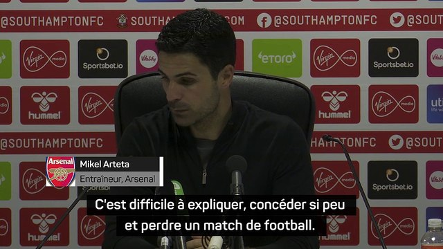 Mikel Arteta : Difficile à expliquer et à accepter