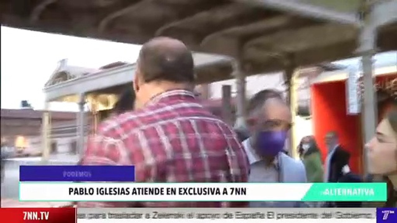 Pablo Iglesias atiende en exclusiva a 7NN