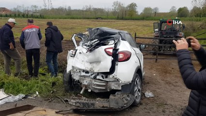 Samsun'da TIR araçları biçti: 4 yaralı