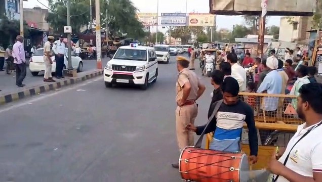 पूर्व पीसीसी चीफ सचिन पायलट का काफिला