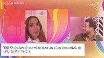 Fora do 'BBB 22', Gustavo dá fora em Anitta ao assistir vídeo da cantora. 'Laís chegou antes'