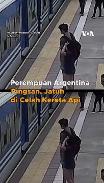Detik-detik Perempuan Argentina Pingsan, Jatuh ke Celah Peron