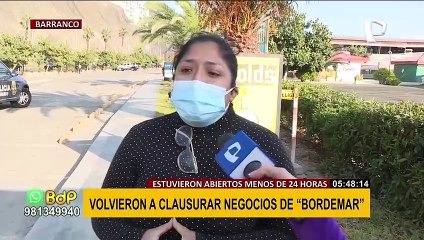 Municipalidad de Barranco vuelve a cerrar negocios de “Bordemar”