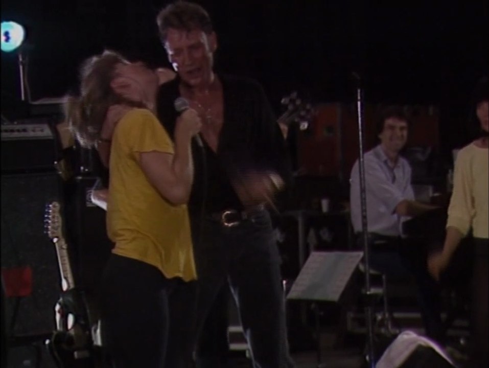 Johnny Hallyday "J'oublierai ton nom" répétitions Bercy 1987