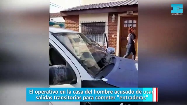 El operativo en la casa del hombre acusado de usar salidas transitorias para cometer entraderas