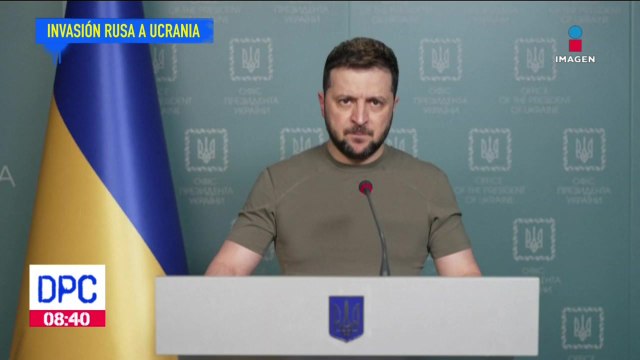Volodímir Zelenski confirmó el inicio de la ofensiva rusa contra Donbás
