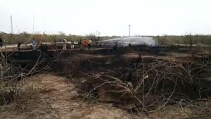 आग लगने से बढ़ी चिंता, एक घंटे बाद पाया काबू