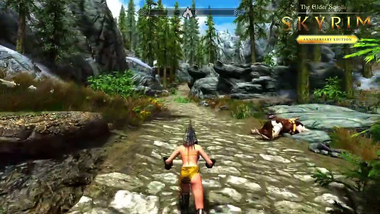 skyrim anniversary edition PS4 - #5 Mod  seguidora - Misteri0us Cave - NPC Mystique - canalrol 2022