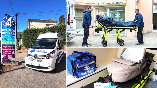 Ambulance Taxi Pompes Funèbres Laganier aux Vans et à Joyeuse