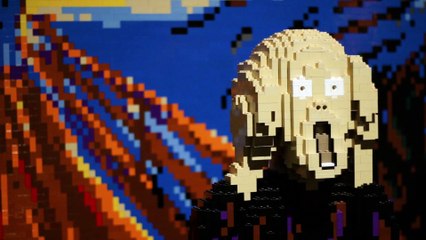 David di Michelangelo, Urlo di Munch, Gioconda: un milione di mattoncini Lego per 100 sculture