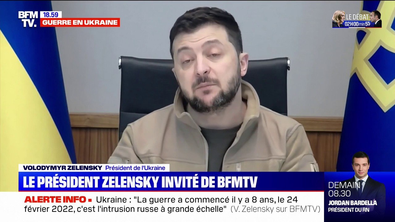 Volodymyr Zelensky: "Nous n'avons pas enocre d'avions de chasse"