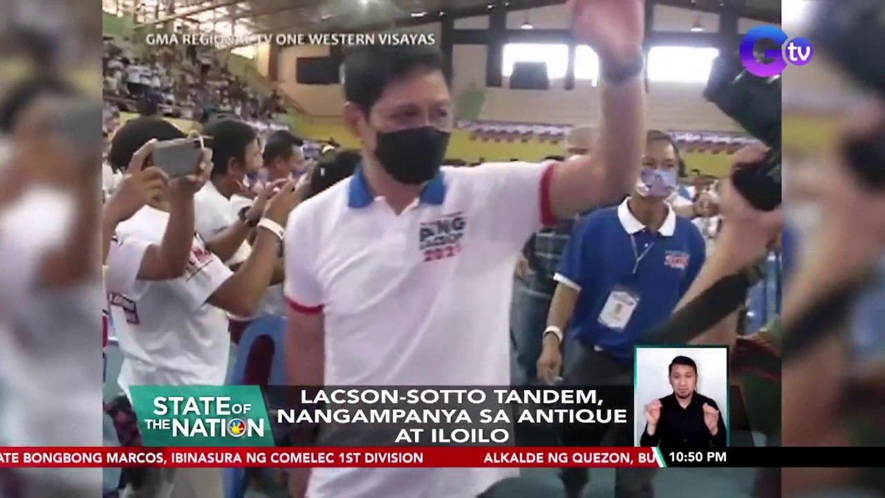 Lacson, sinabing nananatili ang suporta sa kanya ng mga miyembro ng Partido Reporma sa Aklan at Antique | SONA