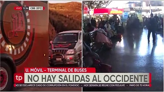 los viajes al occidente están suspendidos debido a los bloqueos