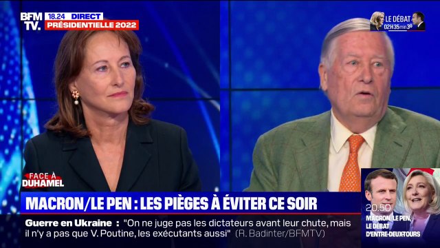 Il y a des colères qui sont saines : Ségolène Royal assure qu'elle referait son coup de colère face à Nicolas Sarkozy