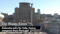 Zelensky asks for help, heavy weapons from Portugal