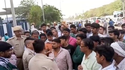 भरतपुर के निजी हॉस्पिटल में हंगामा