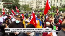 Congresistas critican designación de 40 militantes de Perú Libre como subprefectos