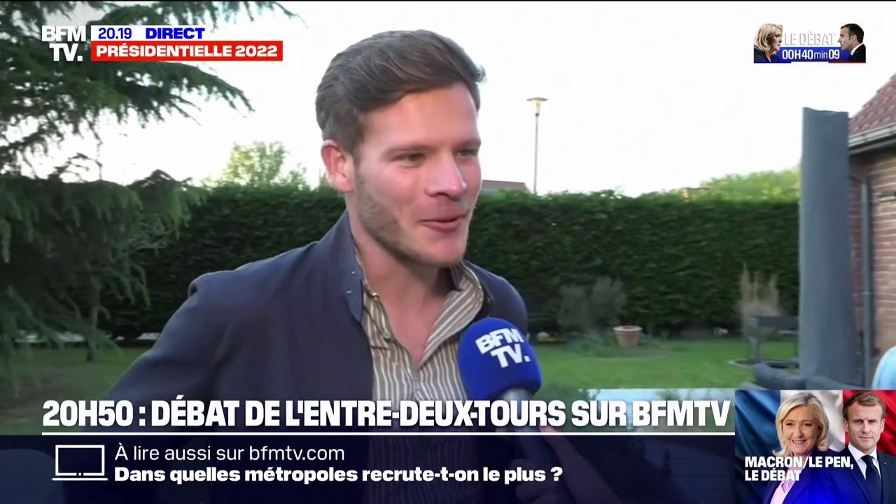 "On est sur la bonne voie pour gagner": ce militant du Rassemblement national se dit "confiant" pour le débat de l'entre-deux-tours