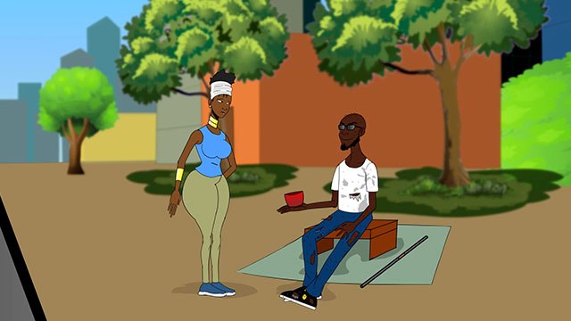 Mendiant aveugle - La blague du jour