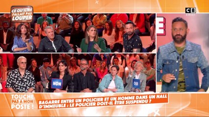 Bagarre entre un policier et un homme dans un hall d’immeuble