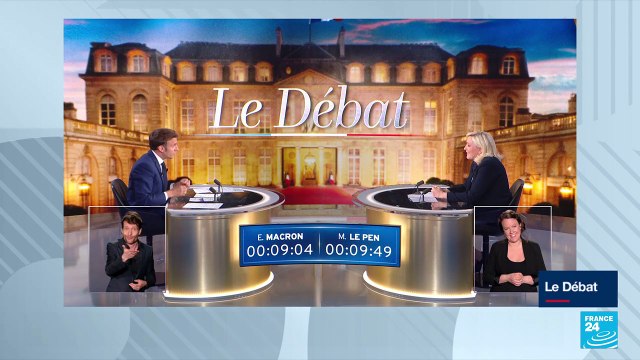 Vous n'avez répondu à aucune de mes remarques, car vous n'avez pas de réponse , répond Macron à Le Pen