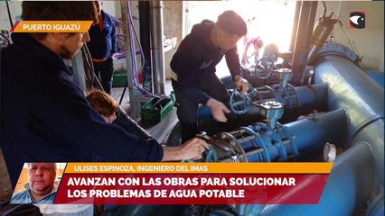 Avanzan con las obras para solucionar los problemas de agua potable