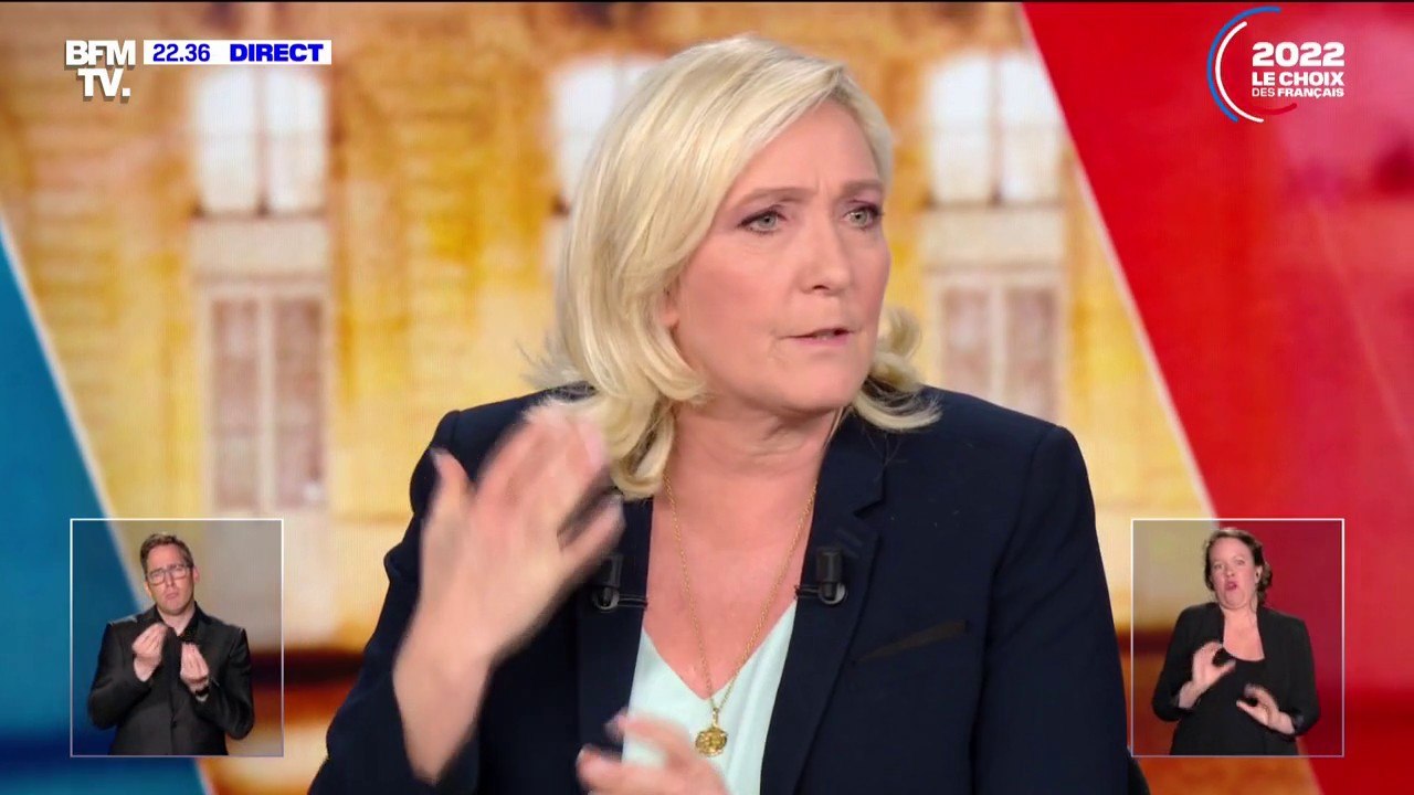 Marine Le Pen à Emmanuel Macron sur les éoliennes: "Je crois que vous voulez en mettre sur toutes les côtes sauf en face du Touquet"