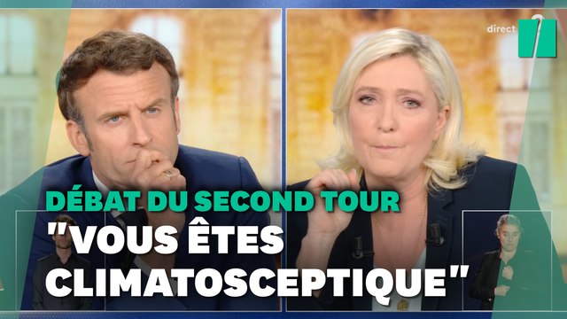 Débat de l'entre deux-tours : Marine Le Pen climatosceptique contre Emmanuel Macron climato-hypocrite