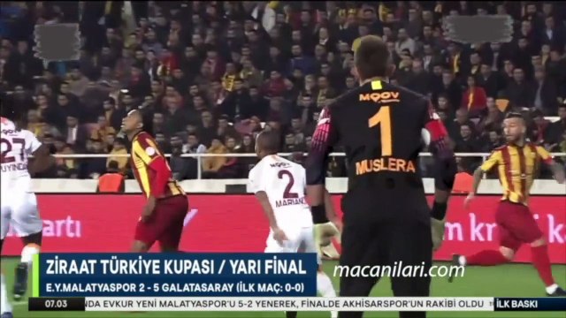 Evkur Yeni Malatyaspor 2-5 Galatasaray [HD] 25.04.2019 - 2018-2019 Turkish Cup Semi Final 2nd Leg + Post-Match Comments