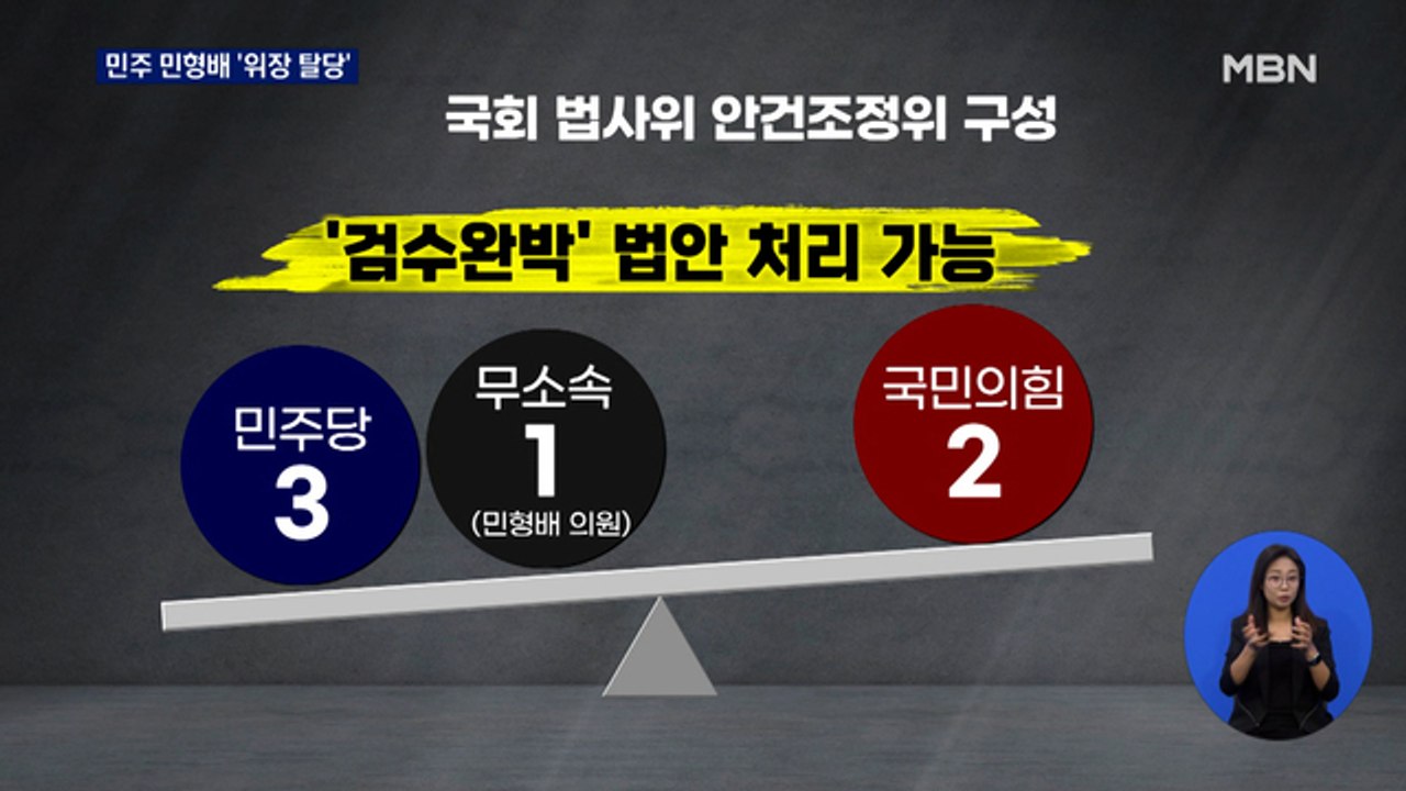 민형배, 민주당 전격 탈당…안건조정위 '꼼수' 교체에 양향자 반발