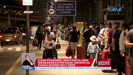 Ilang pasahero, ngayon pa lang nagbabakasyon dahil umiwas sa dagsa noong Holy Week | UB