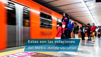 Colocan módulos de vacunación en estaciones del Metro y Central de Abastos de la CDMX
