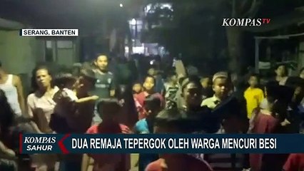 Warga Heboh Tangkap 2 Remaja di Bawah Umur Curi Besi Bangunan Rumah Warga