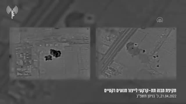 GAZZE- İsrail savaş uçakları Gazze Şeridi'nde bir bölgeyi vurdu - (2)