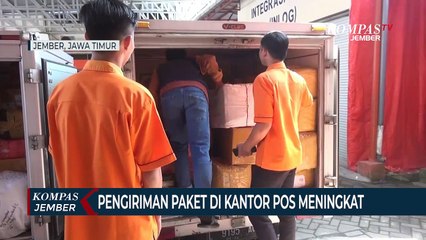 Pengiriman Paket Lebaran di Kantor Pos Jember Meningkat