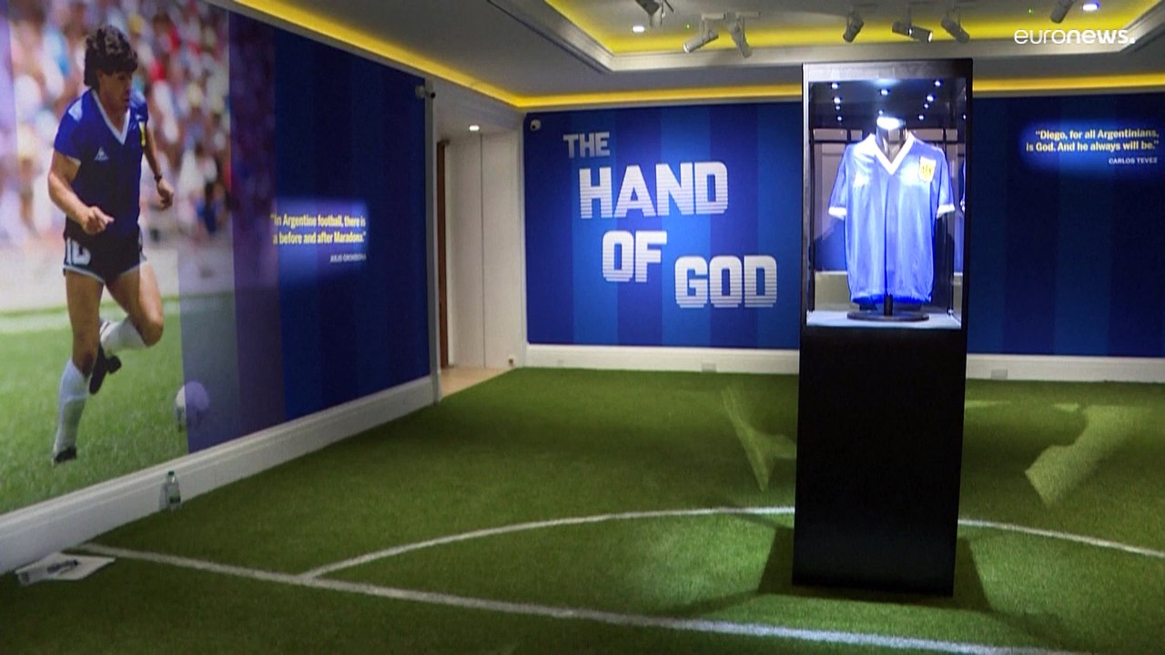 7 Millionen schwer? 'Hand Gottes'-Trikot von Maradona unterm Hammer