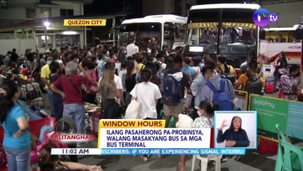 Ilang pasaherong pa-probinsya, walang masakyang bus sa mga bus terminal | BT