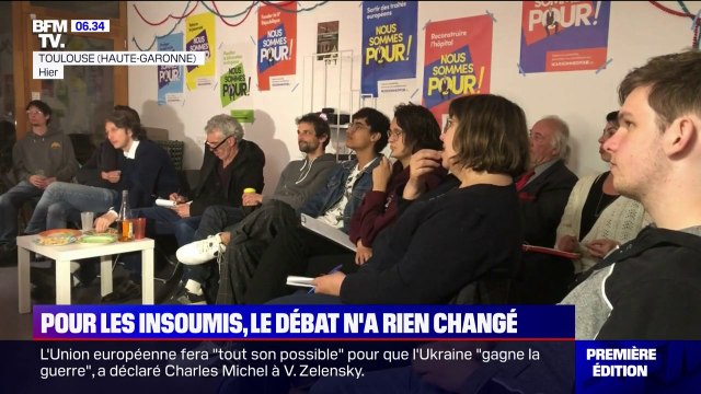 Présidentielle: pour les militants de la France insoumise, le débat n'a rien changé