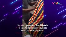 Kecelakaan Hebat Pesawat, Puing-puing dan Mayat Bergelimpang