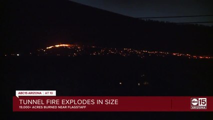Officials monitoring winds overnight in area of Tunnel Fire into Thursday