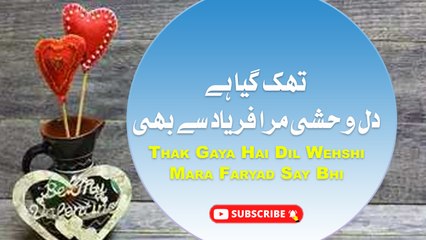 Thak Gaya Hai Dil Wehshi Mara Faryad Say Bhi | Loved Poetry | Poetry Junction