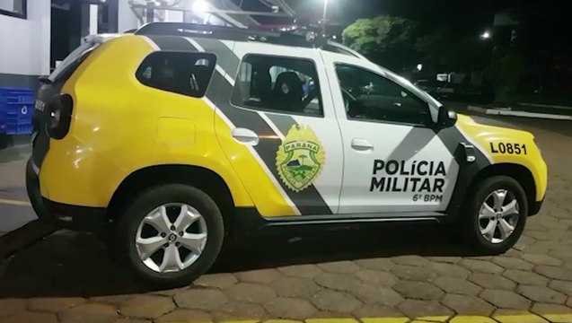 Detido por embriaguez após acidente no Bairro Maria Luiza destrói camburão da PM com chutes