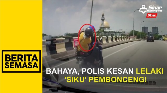 Bahaya, polis kesan lelaki 'siku' pembonceng!
