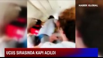 Havada dehşet dolu dakikalar: Uçuş sırasında kapı açıldı!