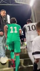 LES JEUNES SINOIS ENTRANT SUR LA PELOUSE DE BOLLAERT POUR LE DEFI