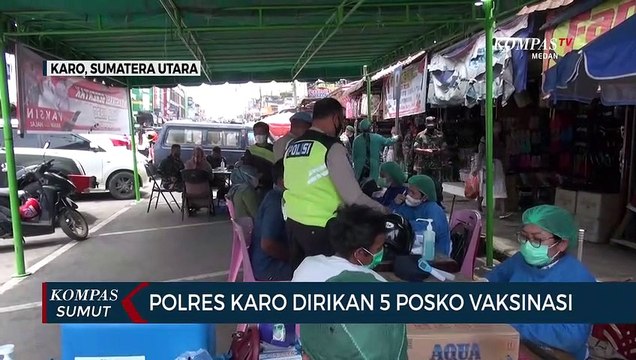 Polres Tanah Karo Bangun 5 Posko Vaksinasi Covid-19