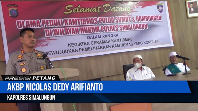 Kapolres Simalungun Terima Safari Kamtibmas Polda Sumut Dalam Rangka Ceramah Agama Peduli Kamtibmas
