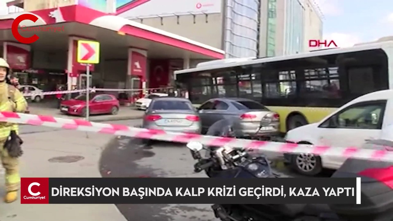 Direksiyon başında kalp krizi geçirdi, kaza yaptı