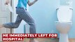 Man rushed to emergency room after sitting on toilet for too long